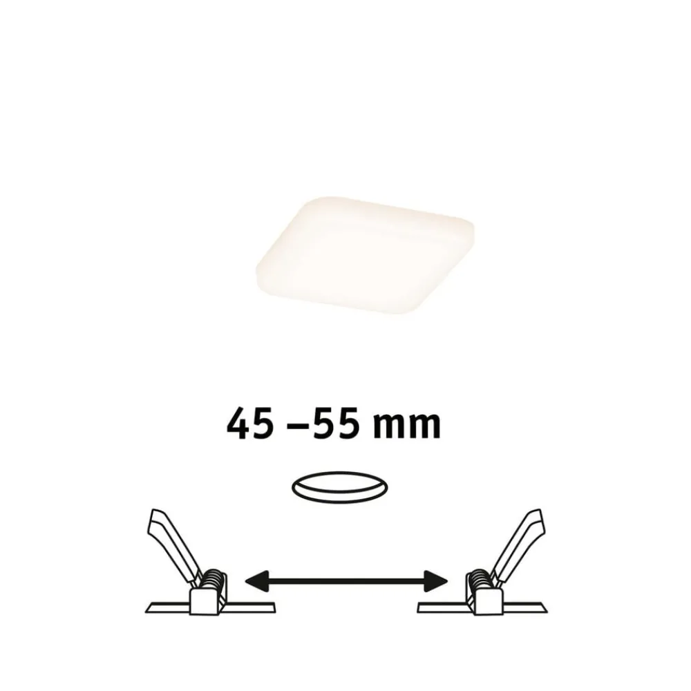 Paulmann Arbejdsrum/Kontor|Loftlamper > LED-panel Veluna 3.000K kantet, 7,5cm