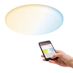 Arbejdsrum/Kontor|Loftlamper ^ Paulmann LED-panel Veluna rund CCT ZigBee 21,5cm