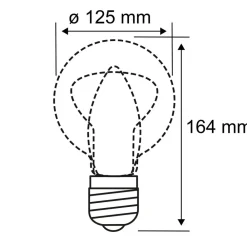 Paulmann Filament Pære > LED-pære E27 3,5W Helix 1.800K G125 guld