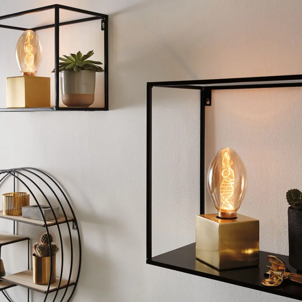 Filament Pære|Led Pærer ^ Paulmann LED-pære E27 3,5 W Helix 1.800K guld