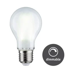 Led Pærer ^ Paulmann LED-pære E27 9 W 6.500 K, mat, kan dæmpes
