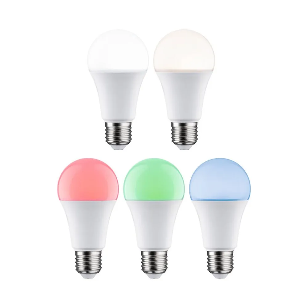 Dæmpbar Led-Pære|Smarte Lyskilder ^ Paulmann LED-pære E27 11W 1055lm ZigBee RGBW, 3