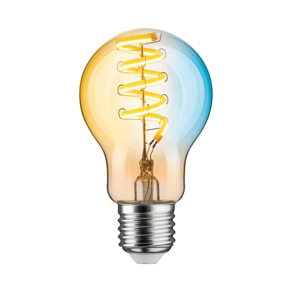 Paulmann Dæmpbar Led-Pære|Filament Pære > LED-pære ZigBee E27 7,5W CCT dim guld