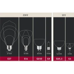 Paulmann Led Pærer > LED-reflektor GU10 7W 4.000K dæmpbar krom