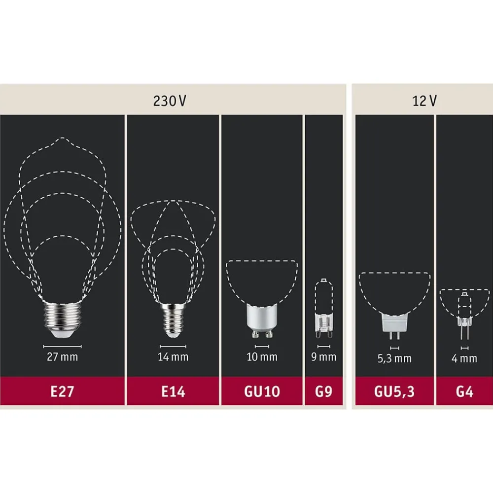 Dæmpbar Led-Pære ^ Paulmann LED-reflektor GU10 7W 2.700K dæmpet krom