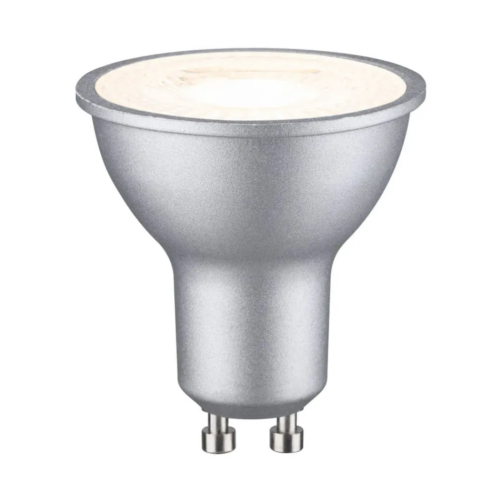Dæmpbar Led-Pære ^ Paulmann LED-reflektor GU10 7W 2.700K dæmpet krom
