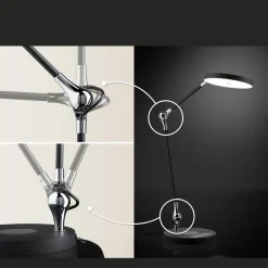 Paulmann Arbejdsrum/Kontor > LED-skrivebordslampe Numis, sort, dæmpbar, CCT