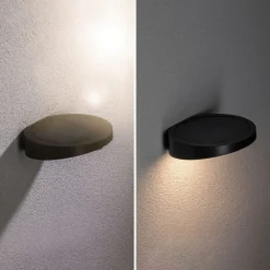 Paulmann Solcelle Lampe Med Sensor|Væglampe Med Sensor > LED-solcellelampe til udendørs væglampe Ryse, antracit