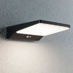 Solcelle Lampe Med Sensor|Væglampe Med Sensor ^ Paulmann LED solcelle-væglampe Ronas, sensor, dybde 25