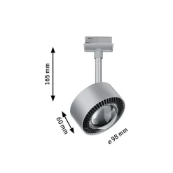 Paulmann Skinnesystem > LED-spot Aldan URail 2.700K krom mat