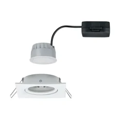 Paulmann Loftlamper|Indbygningsspots > LED-spot Nova Coin kantet, dæmpbar, hvid