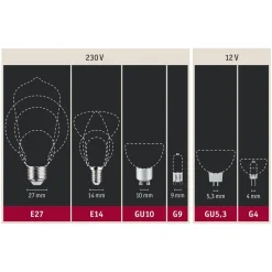 Dæmpbar Led-Pære|Filament Pære ^ Paulmann LED stearinlys E14 5W glødetråd dæmpbar