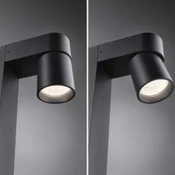 Gadebelysning ^ Paulmann LED-stibelysning Kimu 1, antracit, 3.000 K