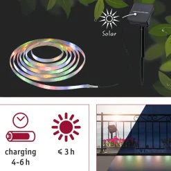 Dekorationsbelysning|Solcellelamper ^ Paulmann 78897 LED-strip 3 meter, RGB