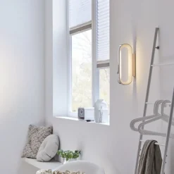Paulmann Væg- Og Spejllamper > LED-væglampe Agena, krom 31 cm IP44 dæmpbar