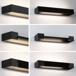 Paulmann Væg- Og Spejllamper > LED-væglampe Lucille, sort, 40 cm IP44 dæmpbar