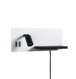 Væglamper|Væglamper ^ Paulmann LED-væglampe Serra, sort, 2.700K, højre