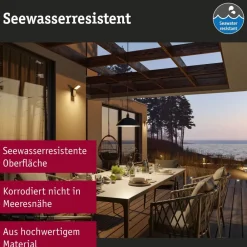 Væglampe Med Sensor|Væglamper ^ Paulmann LED-væglampe Silma antracit 2 lyskilder IP44