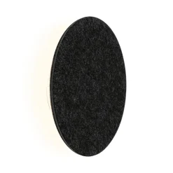 Paulmann Væglamper > LED-væglampe Tulga, Ø 20 cm, antracit, filt