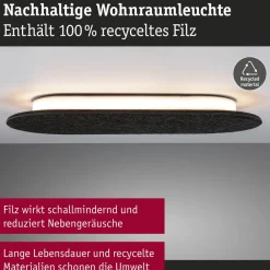 Paulmann Væglamper > LED-væglampe Tulga, 45 x 20 cm, antracit, filt