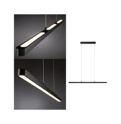 Paulmann Pendellamper > Lento LED-pendel sort dæmpbar Up-&Downlight