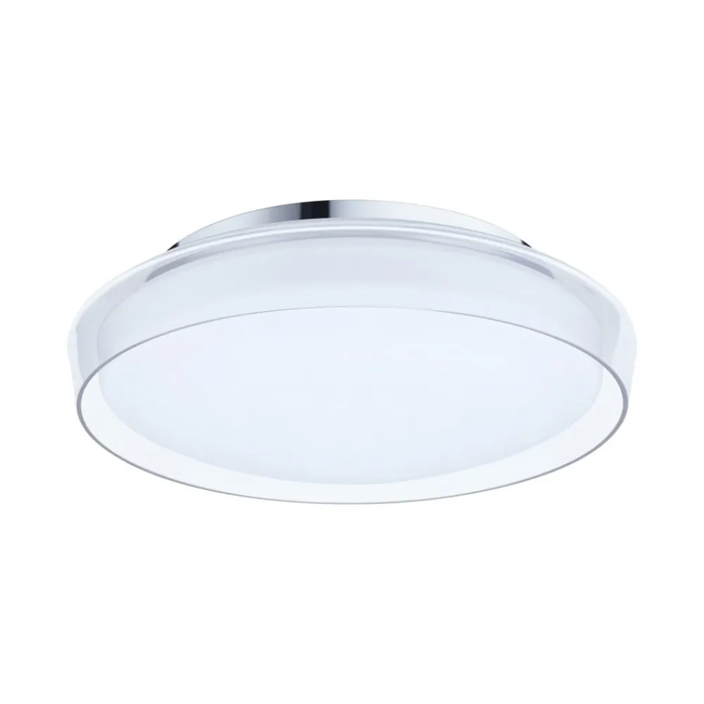 Paulmann Loftlamper|Loftlamper > Luena LED-loftlampe, IP44, krom, Ø 35 cm