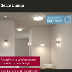 Paulmann Loftlamper|Loftlamper > Luena LED-loftlampe, IP44, krom, Ø 35 cm