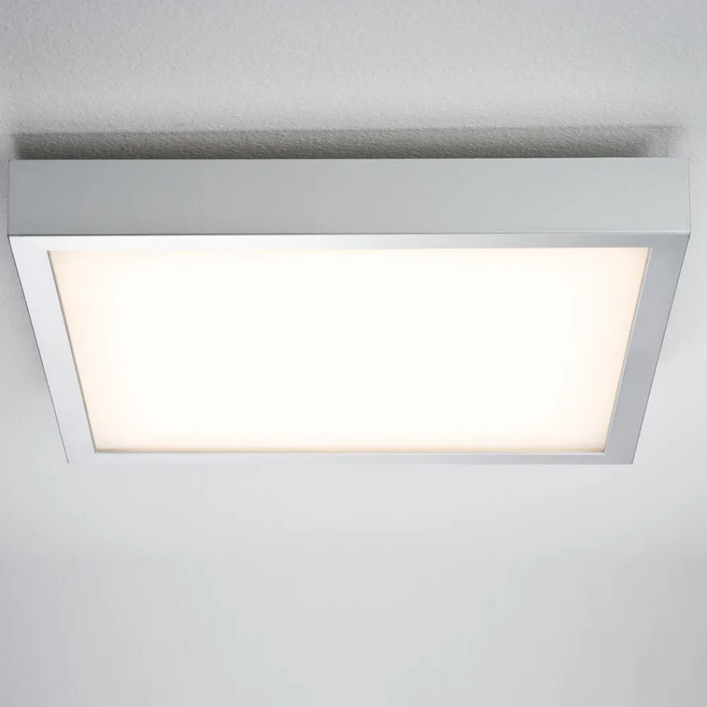 Paulmann Arbejdsrum/Kontor|Loftlamper > Lunar LED-panel, kantet, krom, 40x40cm