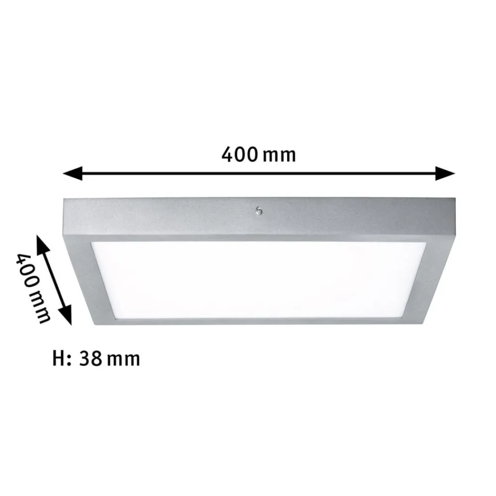Paulmann Arbejdsrum/Kontor|Loftlamper > Lunar LED-panel, kantet, krom, 40x40cm