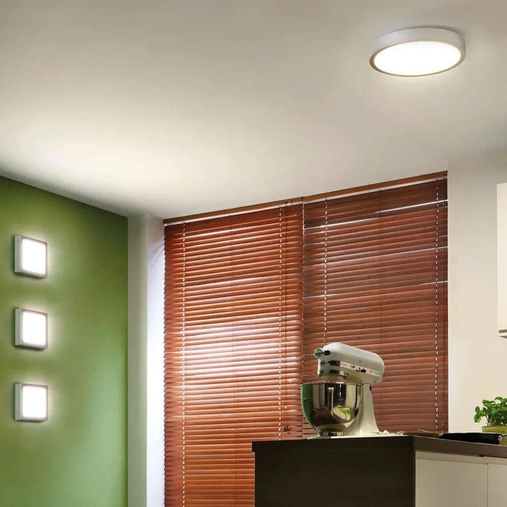 Paulmann Arbejdsrum/Kontor|Loftlamper > Lunar LED-panel, kantet, krom, 30x30cm