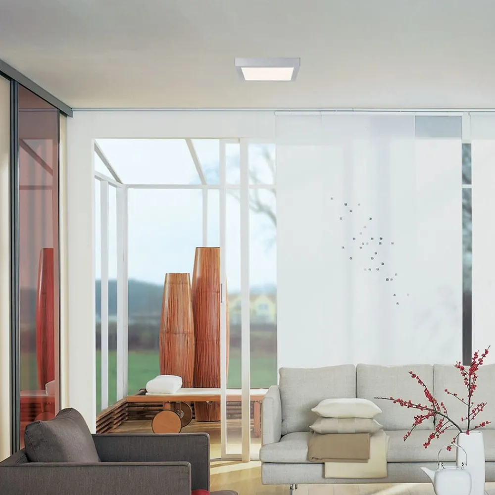 Paulmann Arbejdsrum/Kontor|Loftlamper > Lunar LED-panel, kantet, krom, 30x30cm