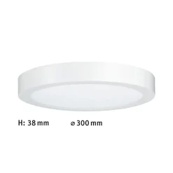 Paulmann Arbejdsrum/Kontor|Loftlamper > Lunar LED-panel, rundt, Ø 30 cm, mat hvid