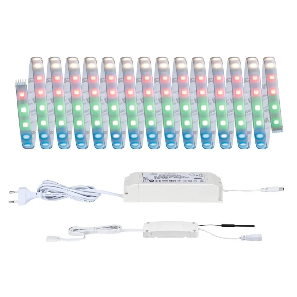 Dekorationsbelysning|Led Strips ^ Paulmann MaxLED 500 basissæt IP44 RGBW ZigBee 5m