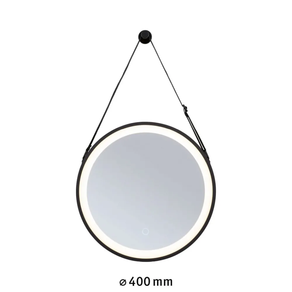 Møbel Og Interiør ^ Paulmann Miro LED-hængespejl CCT Ø40cm Framelight