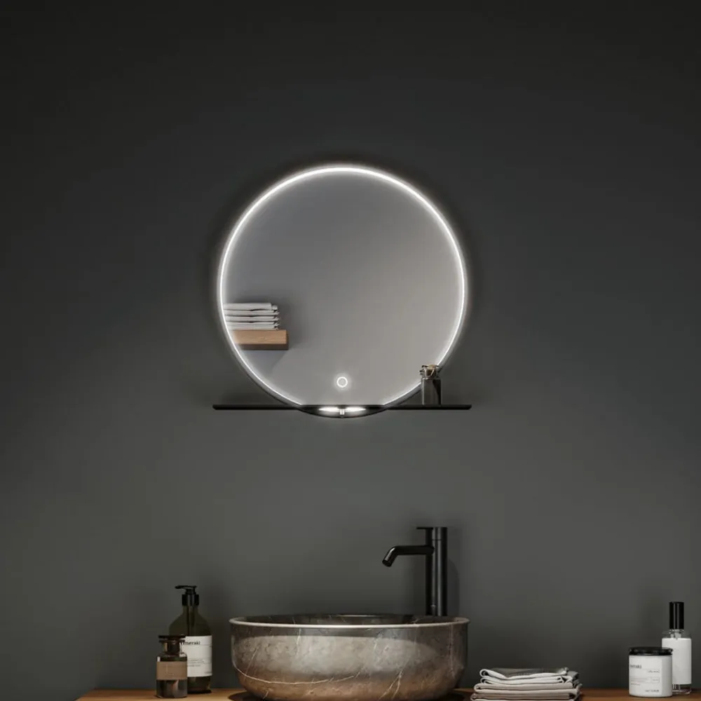 Paulmann Møbel Og Interiør > Miro LED-vægspejl CCT Ø50cm Framelight