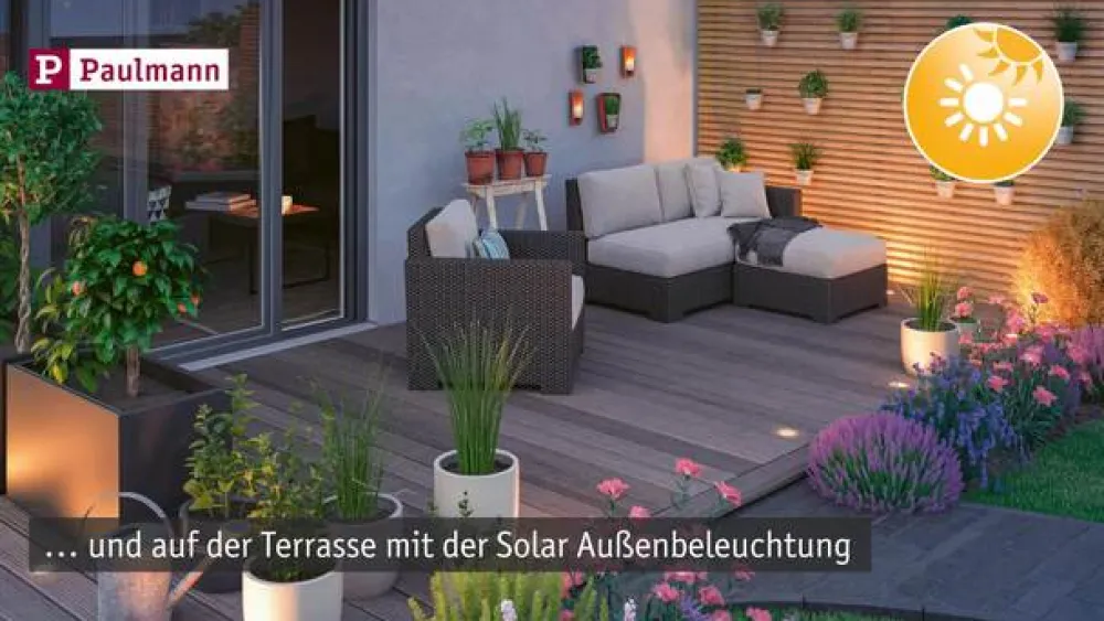 Paulmann Væglampe Med Sensor|Solcellelamper > Neda LED-husnummerlampe, solcelle