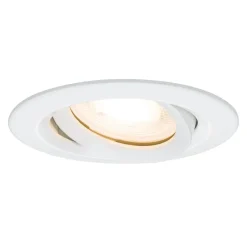 Loftlamper|Loftlamper ^ Paulmann Nova indbygningsspot IP65 rund, drejbar, hvid