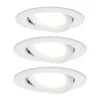 Loftlamper|Indbygningsspots ^ Paulmann Nova LED-indbygningsspot 3 stk. drejelig, hvid