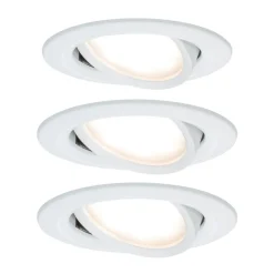 Loftlamper|Indbygningsspots ^ Paulmann Nova LED-indbygningsspot 3 stk. drejelig, hvid