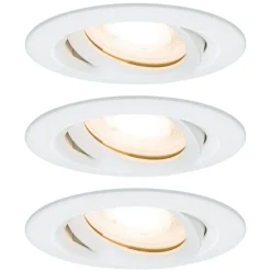 Paulmann Gang|Loftlamper > Nova LED-indbygningsspot, dæmpbar, IP65, hvid