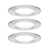 Indbygningsspots ^ Paulmann Nova LED-spot, 3 stk, runde, stive, alu