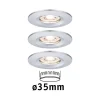 Paulmann Loftlamper|Indbygningsspots > Nova mini indb.-spot, sæt med 3 IP44 krom