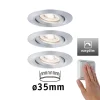 Paulmann Indbygningsspots > Nova mini Plus LED easydim, 3 stk.,alu