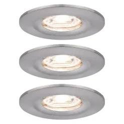 Paulmann Loftlamper|Indbygningsspots > Nova mini spot, sæt med 3 IP44 jern