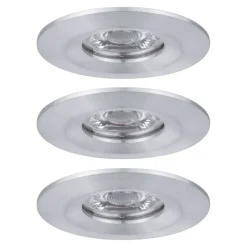 Paulmann Loftlamper|Indbygningsspots > Nova mini spot, sæt med 3 IP44 alu