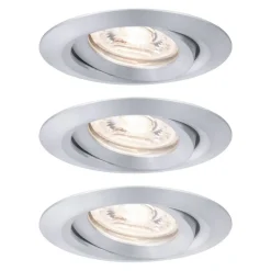 Loftlamper|Spotlights ^ Paulmann Nova mini spot sæt med 3 vipbar alu