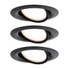 Paulmann Indbygningsspots|Spotlights > Nova Plus Coin 3 stk IP23 2.700K sort