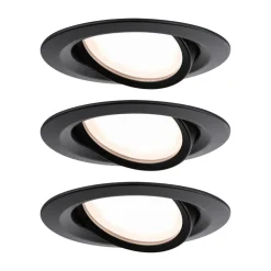 Paulmann Indbygningsspots|Spotlights > Nova Plus Coin 3 stk IP23 2.700K sort