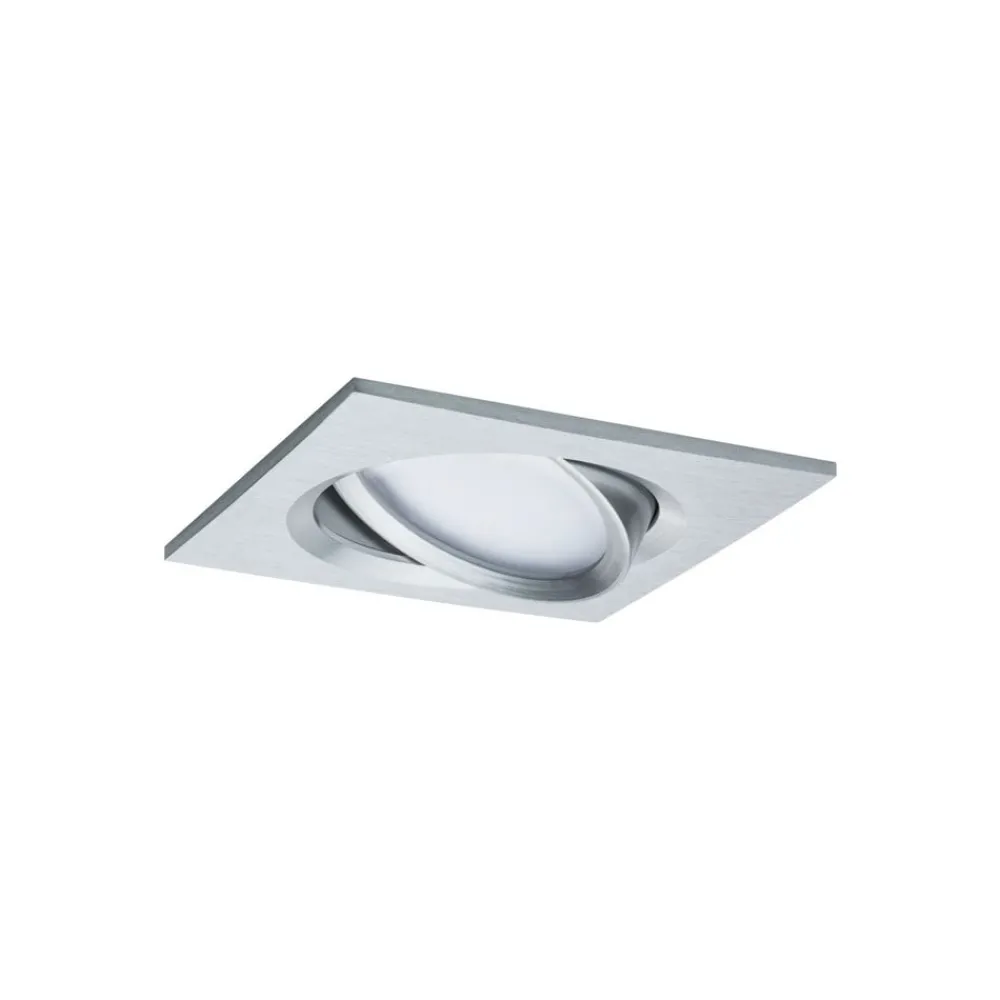 Paulmann Indbygningsspots > Nova Plus LED-spot, 3 stk, kantet, alu