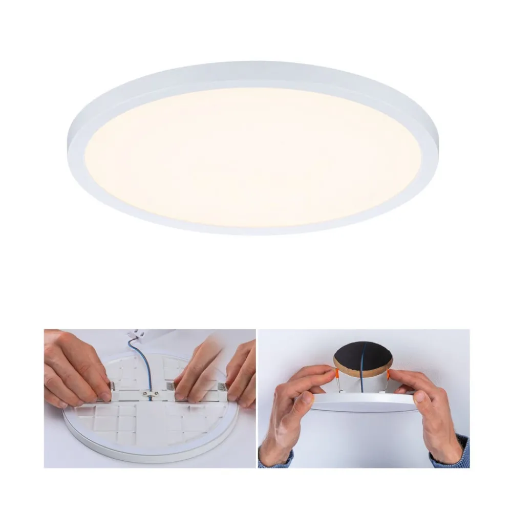 Loftlamper ^ Paulmann panel Areo 830 rund hvid 3-step-dim 23 cm